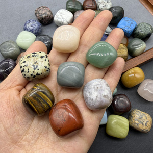 Cristal chul con partículas grandes pulidas, piedra rodada rosa, ojo <span class=keywords><strong>de</strong></span> tigre púrpura, <span class=keywords><strong>jade</strong></span> dongling, decoración difusa - Product Image 3