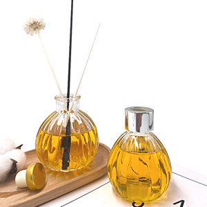 Rỗng rõ ràng Vòng bí ngô hình dạng hương liệu sậy khuếch tán hương thơm chai thủy tinh với nút chai - Product Image 2