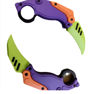متعة في الهواء الطلق سكين صغيرة قابلة للطي مع 3D مطبوعة الجاذبية مخلب EDC الجزر fidgot للأولاد - Product Image 4