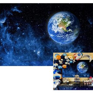 Trang trí tường 7x5ft vũ trụ không gian bên ngoài nền cho thiên hà sao trái đất nền cho Thiên Hà Phi Hành Gia bên trang trí hiển thị - Product Image 5