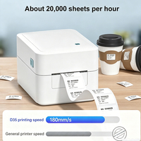 Impresora de Etiquetas Térmicas Edoo ED200 de Alta Velocidad para Etiquetas de Envío, Impresora de Etiquetas para Logística de Comercio Electrónico