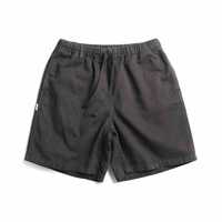 Pantalones Cortos de Playa Casuales de Verano para Hombre, 100% Algodón, Cintura Elástica, Lisos, con Bolsillos, para Natación, Venta al Por Mayor