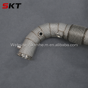 Pour BMW F10 550i F06 650i F01 F02 750i N63 4.4L V8 Twin Turbo Downpipe en acier inoxydable - Product Image 5