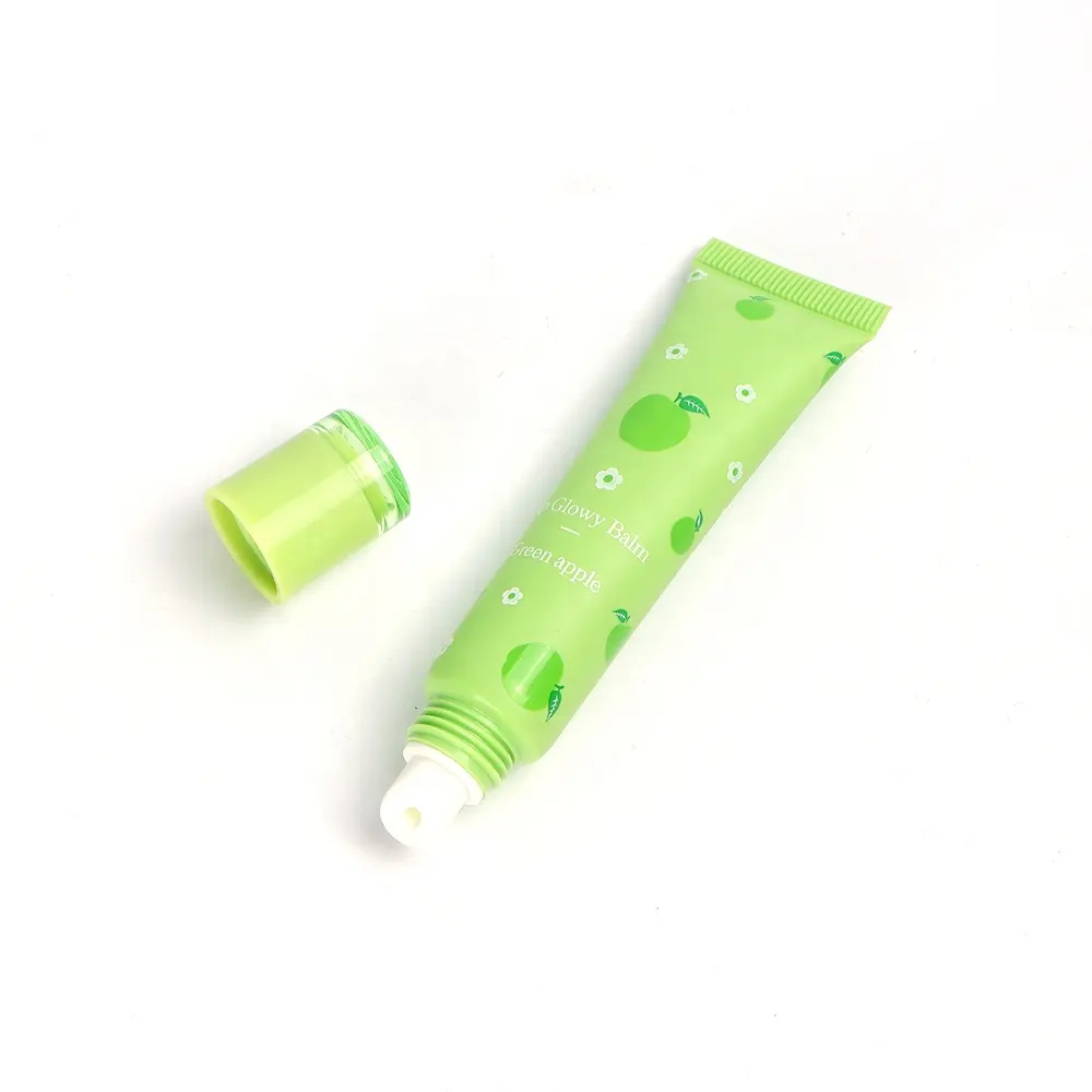 Customized custom LOGO empty tubes balm lip gloss containers mini soft tube packaging for cosmetic tube lip balm