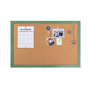 Tablero de Corcho Colgante con Marco de MDF, Borde Natural, Logotipo Personalizado para Uso en la Escuela y el Hogar - Product Image 2