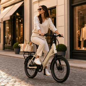 Vélo Électrique Urbain ZUMI OEM ODM 20 Pouces avec Cadre Bas, Porte-Bagages Arrière, Batterie Intégrée, Transmission par Courroie, Freins à Disque G01 - Product Image 2
