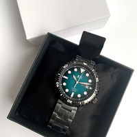 Montre de plongée mécanique pour homme, OEM, automatique, étanche, en acier inoxydable, avec logo personnalisé, vente en gros