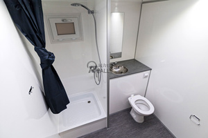 รถพ่วงห้องน้ำพร้อมพอร์ตฝักบัวห้องน้ำกลางแจ้ง4ห้องรถพ่วงห้องน้ำกลางแจ้งขายตรงทันสมัยแบบพกพา - Product Image 3