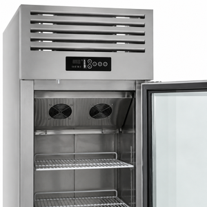 Réfrigérateur vitrine à porte simple en verre <span class=keywords><strong>avec</strong></span> refroidissement par air en acier inoxydable pour pâtisserie, boulangerie, magasin, réfrigérateur de présentation commercial - Product Image 4