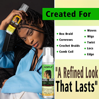 Mousse en Gros pour Perruques : Coiffure et Brillance, Hydrate et Scelle les Locs, Vanilles, Tresses Couchées et Tresses au Crochet, Mousse Anti-Frizz pour Cheveux