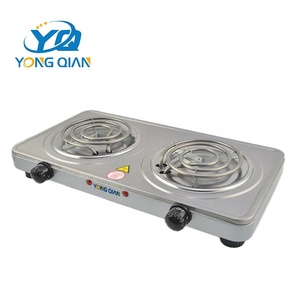 YONGQIAN Çift 150mm Elektrikli Ocak 2000W Ocak Bobini Bağımsız Düğme Kontrolü Hızlı Isıtma Tezgah Üstü Pişirme Ocak - Product Image 3