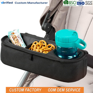 Bandeja Universal para <span class=keywords><strong>Cochecito</strong></span> con Portavasos Térmico, Correas Antideslizantes de Agarre Firme para Barra de <span class=keywords><strong>Cochecito</strong></span>, Accesorio de Bandeja para Snacks de <span class=keywords><strong>Cochecito</strong></span> - Product Image 1