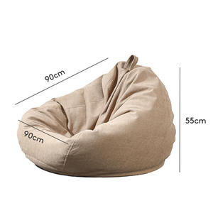 Pouf simple moderne pouf paresseux pouf canapé Tatami chaise de loisirs amovible tissu mousse pour appartement utilisation créative balcon - Product Image 6