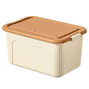 Cream Storage <b>Box</b> Extra <b>Large</b> Size With Lid And Handle For Home Bedroom Living Room Clothing Organizer Student Dormitory Use - Product Image 4