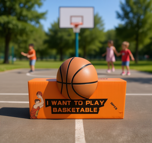 J'aimerais jouer au basket-ball en carton, jouet de basket-ball en carton de 38 pièces pour les enfants de 5 à 7 ans - Product Image 2