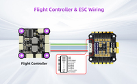 Contrôleur de vol de course Radiolink F722 avec pile ESC 4 en 1 55A, tour de vol Betaflight, firmware BF/INAV pris en charge, drone de course