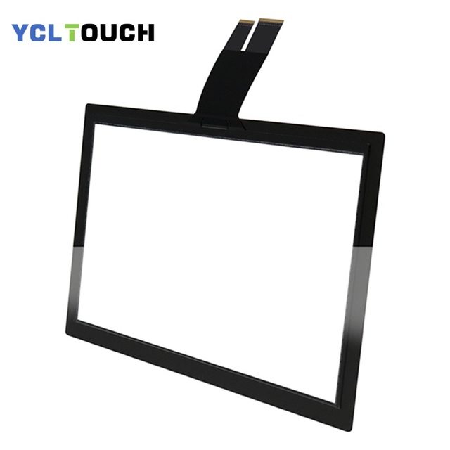 YCLTOUCH 43" High Precision Interactive Capacitive Touchscreen Panel 10 Touch Points Black USB Interface Business Series