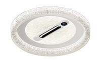 Ventilateur de plafond LED sans pales toutes saisons, avec fonctions de refroidissement et de chauffage, purificateur d'air ioniseur, affichage de la température pour salon, direct usine