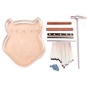 Kit d'assemblage d'accessoires pour kalimba DIY en gros, fournitures de fabrication de kalimba en forme d'animaux mignons pour l'artisanat - Product Image 3