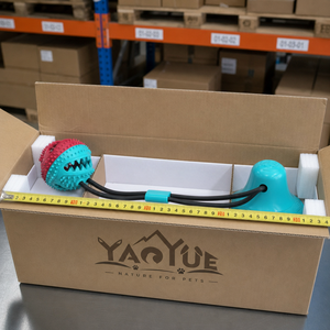 YAOYUE Jouet interactif pour chiens et chats, balle à ventouse avec corde, distributeur de friandises pour le nettoyage dentaire et la dentition, base à forte ventouse - Product Image 6
