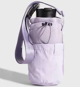 Water Bottle Carrier with Strap That Fits 32 oz Bottle Sizes Insulated Water Bottle Carrier Sling Bag with Phone Pocket