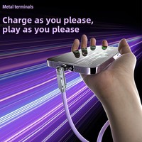 Câble USB-C 66W pour iPhone, rotation omnidirectionnelle, accents lumineux, charge rapide, transfert de données, silicone, stock direct usine