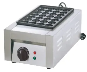 Aperatif ekipmanları yumurta Waffle makinesi japon iki tabak elektrikli Takoyaki Maker makinesi