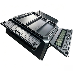 Capot rigide en aluminium pour pick-up, compatible avec GMC Sierra 1500, Nissan Titan, <span class=keywords><strong>Ford</strong></span> F150, Dodge Ram, Toyota Tacoma - Product Image 3