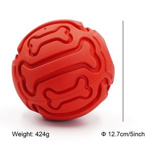 Büyük agresif Chewer köpekler için dayanıklı yıkılmaz kauçuk top oyuncak sürdürülebilir interaktif köpek oyuncak - Product Image 3