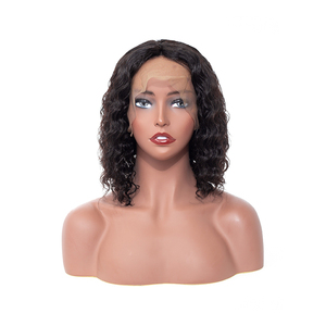 Hot Selling Brazilian Human <span class=keywords><strong>Hair</strong></span> Lace Front Bob Short Nature Wave Wig - Product Image 3