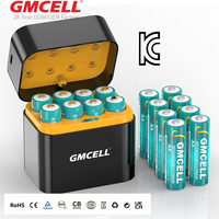 Baterai Isi Ulang AA 1.5V Baterai Lithium Baterai Li-ion Pengisi Daya USB Tipe-C 8-Slot Untuk Mainan, Senter