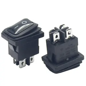 Ready to Ship In Stock Fast Dispatch With lamp DPDT IP65 Waterproof ON-OFF Sealed Rocker Switch