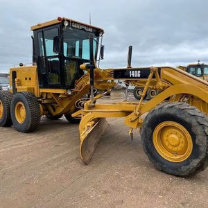 Equipo de servicio pesado Motoniveladora de movimiento de tierra Original Cat Used 140g 140h 140 Caterpillar Used Cater Motor Grader CAT140K - Product Image 1