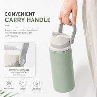 Gobelets isothermes de 32 oz avec logo, porte-bouteille d'eau avec sangle, bouteille d'eau en acier inoxydable, cadeau de Noël