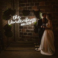 Décorations de mariage personnalisées, enseignes lumineuses en néon personnalisées super brillantes pour l'extérieur, pour la maison, le centre commercial, les décorations d'entreprise