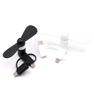 Hot Khuyến Mại Quà Tặng Hot 3 Trong 1 Điện Thoại Di Động Mini Fan Micro Loại C Cho Iphone Cho Tất Cả Các Điện Thoại Với FCC Ce Rohs Chứng chỉ - Product Image 1