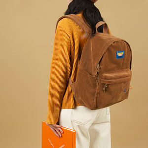 2022 Nieuwe Stijl Multicolor High School Student Tiener Corduroy Rugzak - Product Image 3