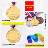 Médailles de sport personnalisées Médailles de participation de gymnastique Métal Or Argent Bronze Fabrication de médailles de participation