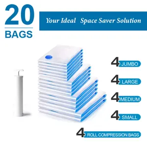 Extra Large Xxl Jumbo Pack Of 12 Vacuum Storage Bags Tripple Turbo Valve In Fabric Bags For Clothes 80 X 110Cm Beddings Airtigh