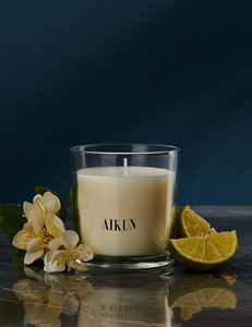 AIKUN Custom Luxury Fragrance <b>Essential</b> <b>Oil</b> Glass Scented <b>Candle</b> Set Premium Aromatherapy for Christmas Diwali Private Logo - Product Image 1