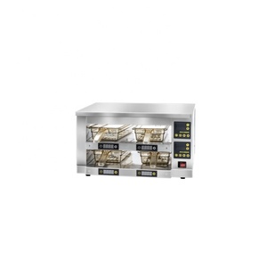 Armoire de maintien au chaud commerciale électrique en acier inoxydable pour viande et aliments, deux niveaux, quatre plateaux, pour chaînes de restauration rapide, style occidental, automatique - Product Image 2