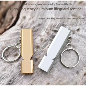 Stainless Steel Aluminum Whistle Emergency Survival Camping Hiking Tool for Outdoor Sports - Product Image 1