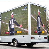 Camion publicitaire mobile étanche p2.5 p5 p10 carré lightbox cercle panneau de circulation solaire affichage led extérieur