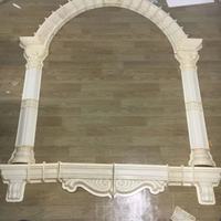 Molde de manga de Ventana arqueada de estilo europeo, Pilar romano semicircular, estilo fundido para Villa, hecho de plástico ABS duradero