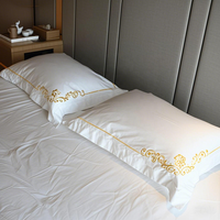 Draps de lit en coton de luxe haute conception imprimé hôtel ensemble de literie drap taie d'oreiller housse de couette ensemble de draps de lit coton hôtel linge de lit