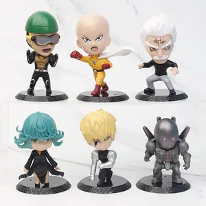 9-11cm One Punch Man Action Figures 6pcs/set Blast Tatsumaki Terror Kamikaze Atomic Samurai Saitama Caped Bald PVC Toys