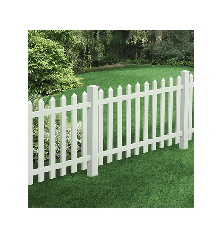 PVC Home Garden Picket Fence PicketパネルWhite Picket Fence Swimmingプールフェンス