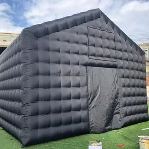상업용 블랙 휴대용 LED 디스코 조명 나이트 클럽 텐트 나이트 클럽에 적합한 풍선 큐브 파티 텐트