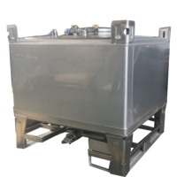 Réservoir IBC en acier inoxydable sur mesure Wanlong 1000L, écologique pour usage chimique, avec homologation 31A/Y