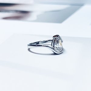 แหวนเพชรทรงกลมหรูหรา ฝังเพชรแล็บโกรว์ ตัวเรือนทองคำแท้ 14K 18K แบบแยกส่วน ประดับเพชรแบบพาเว่ สำหรับงานหมั้น สีเหลือง ขาว และโรสโกลด์ - Product Image 3